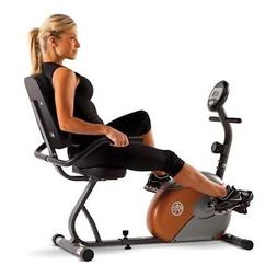 Marcy Recumbent Exercise Bike with Resistance ME-709